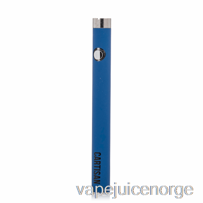 Vape Juice Cartisan Slim Button 280 510 Batteri Blå